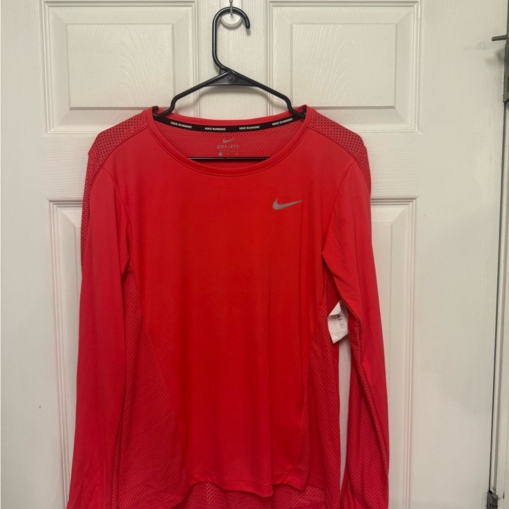 Nike Red Long Sleeve Relaxed Jersey
